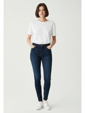 Frame Le High Skinny Blue Denim Jeans Sz 26